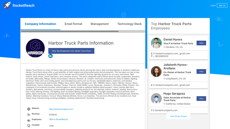 Harbor Truck Parts Information harbor truck parts