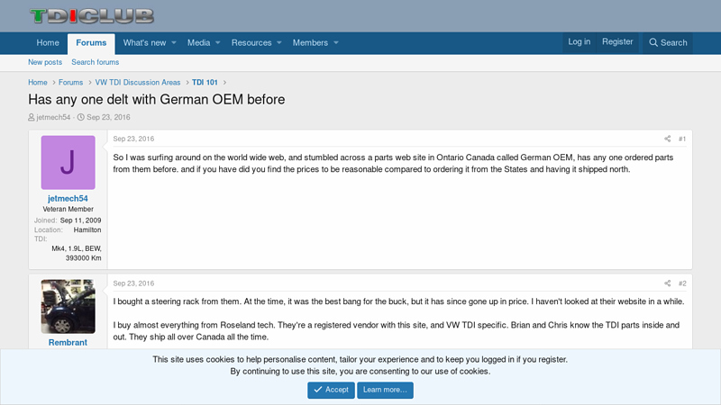 Has any one delt with German OEM before auto parts germany online