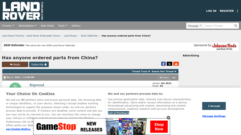 Has anyone ordered parts from China? avatar auto parts