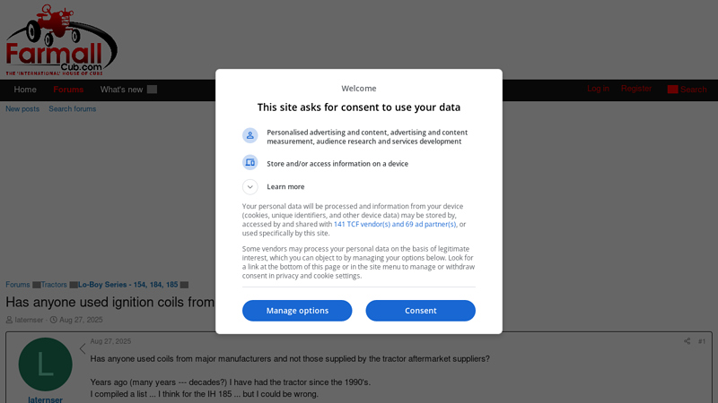 Has anyone used ignition coils from major manufacturers? (ih 185 ... rockauto tractor parts