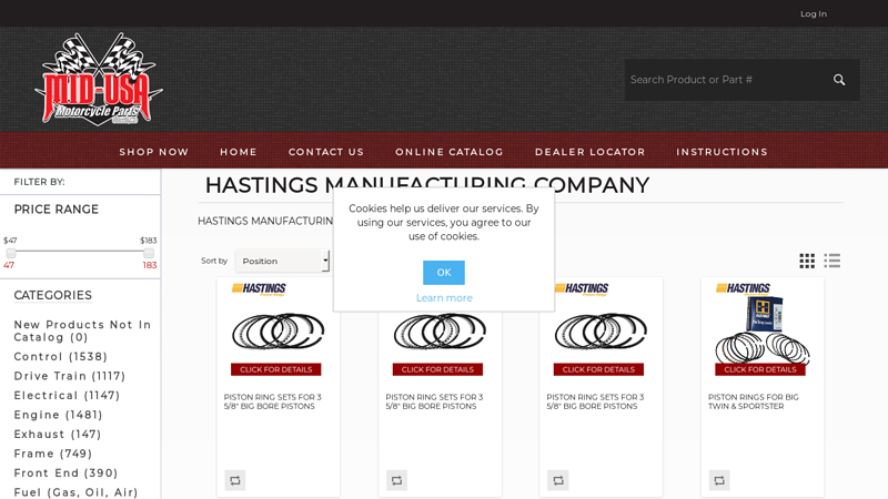 hastings manufacturing company hastings auto parts