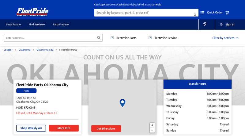 Heavy Duty Truck and Trailer Parts at 1206 SE 15th St truck parts okc