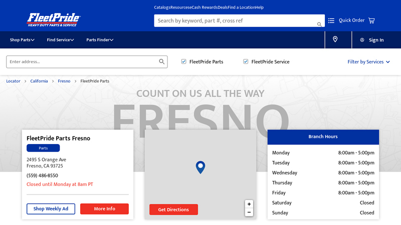 Heavy Duty Truck and Trailer Parts at 2495 S Orange Ave fresno truck parts