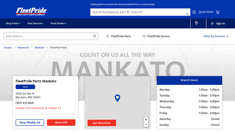 Heavy Duty Truck and Trailer Parts at 2626 3rd Ave N auto parts mankato mn