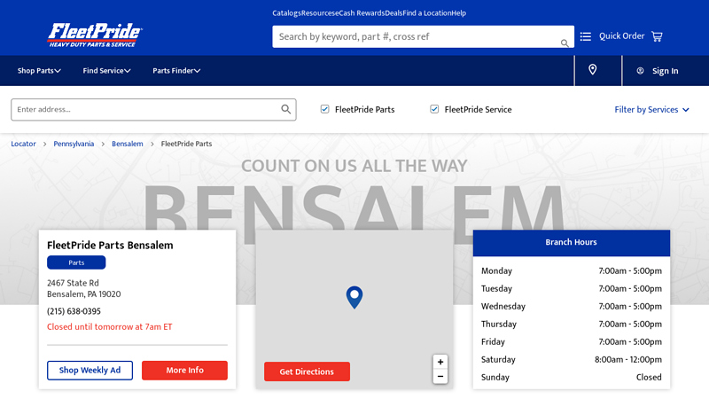 Heavy Duty Truck & Trailer Parts philadelphia truck parts