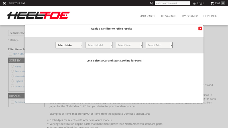 Heeltoe! Performance, Maintenance, and Specialty Parts for Honda jdm honda parts