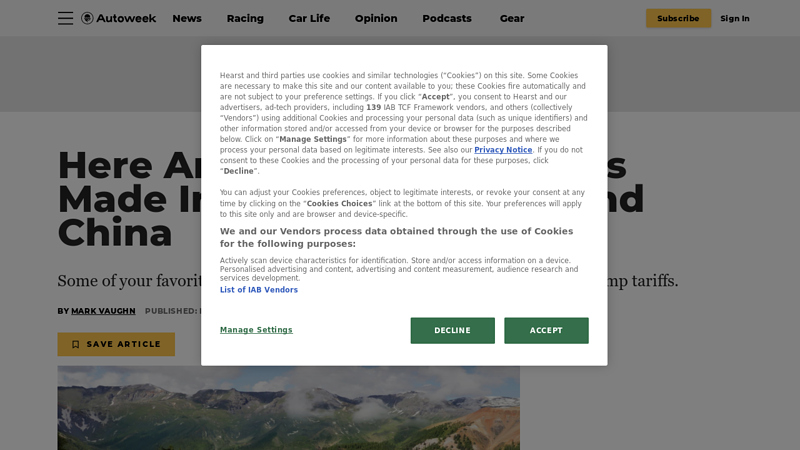 Here Are 23 Cars and Trucks Made in Mexico, Canada, and China celaya auto parts