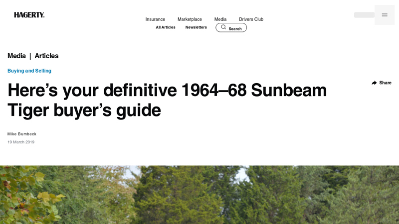 Here's your definitive 1964 sunbeam tiger car parts