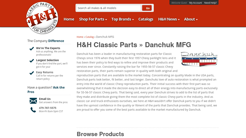H&H Classic Parts » Danchuk MFG 1957 chevy truck parts
