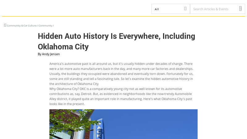 Hidden Auto History Is Everywhere, Including Oklahoma City classic auto parts oklahoma city