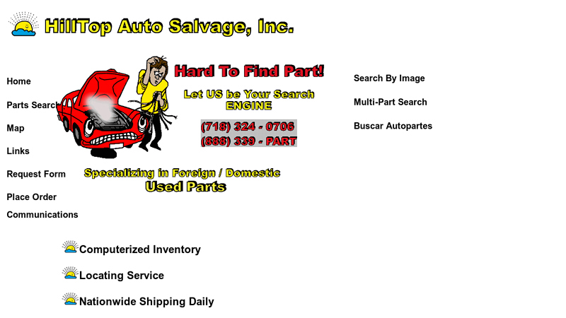 Hilltop Auto Salvage, Specializing in Used Auto Parts and Parts ... bronx auto parts junkyard