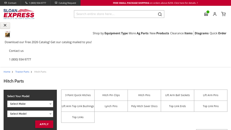Hitch Parts tractor three point hitch parts