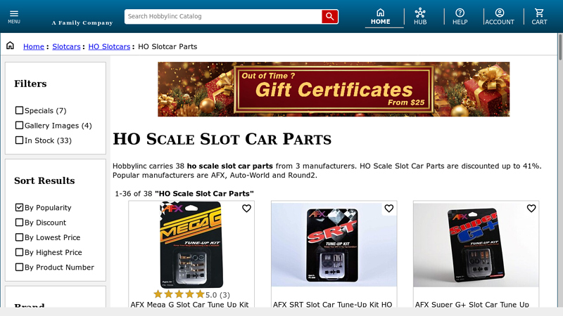 HO Scale Slot Car Parts ho slot car parts