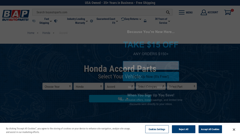 Honda Accord parts 01 honda accord parts