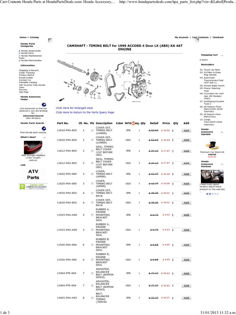 Honda Accord Parts Catalog guide