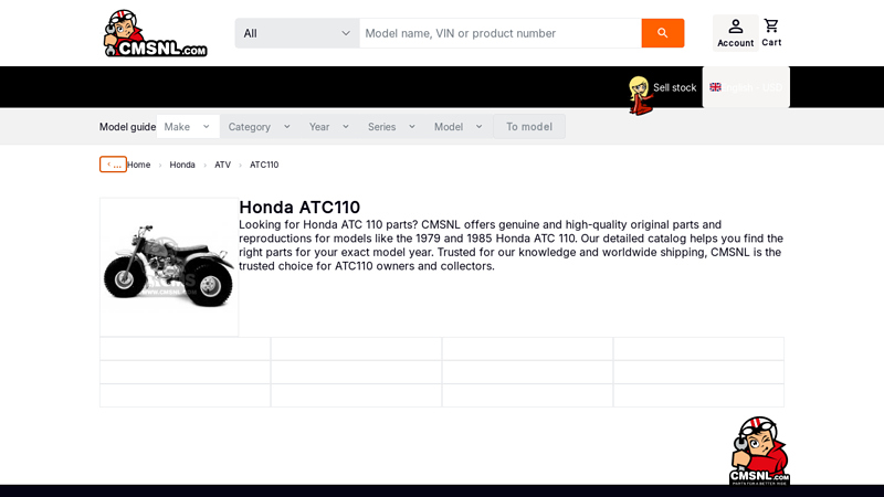 Honda ATC110 parts honda atc parts