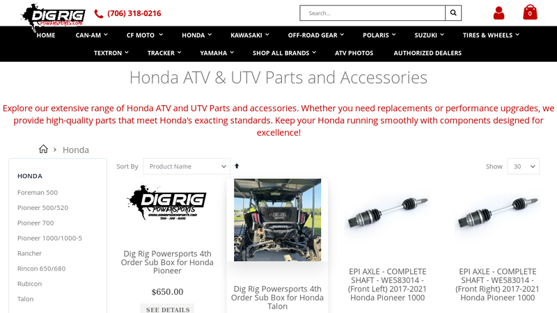 Honda ATV & UTV Parts and Accessories honda atv aftermarket parts