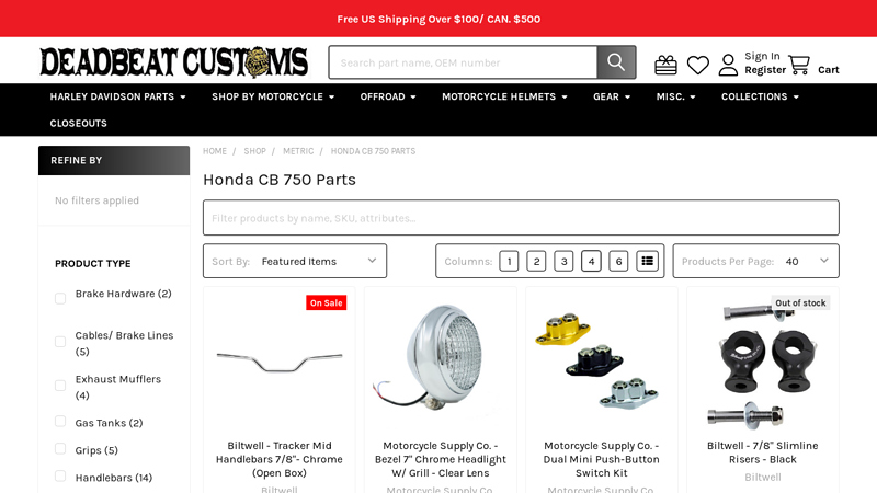 Honda CB 750 Parts honda 750 four parts