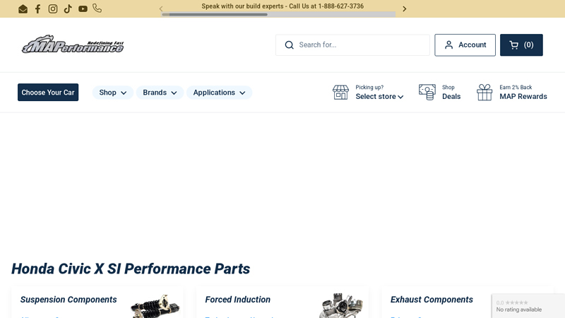 Honda Civic X SI Performance Parts honda civic si parts