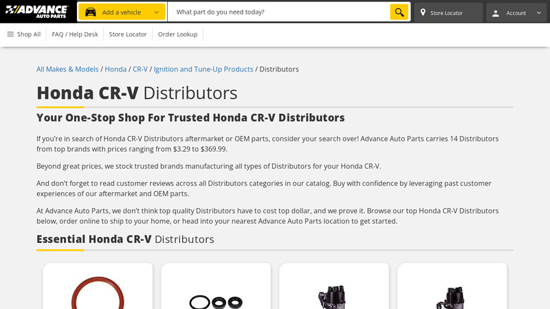 Honda CR crv auto parts