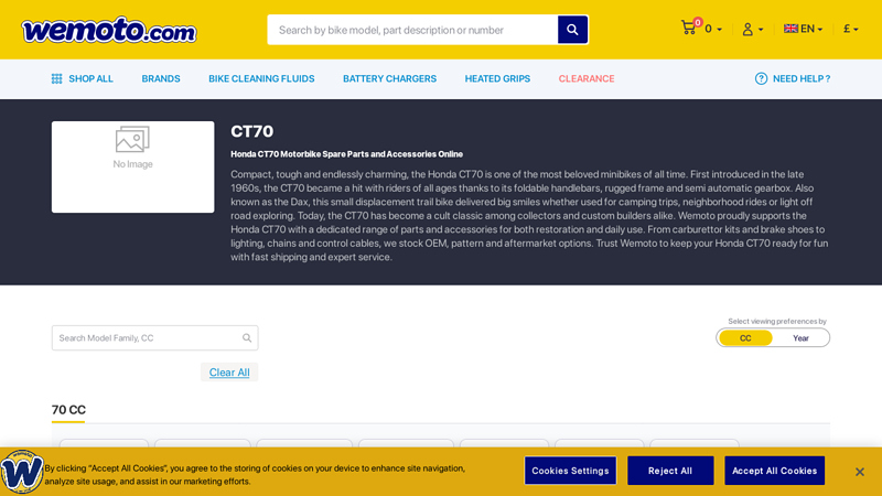 Honda CT70 Motorbike Spare Parts and Accessories Online honda ct70 restoration parts