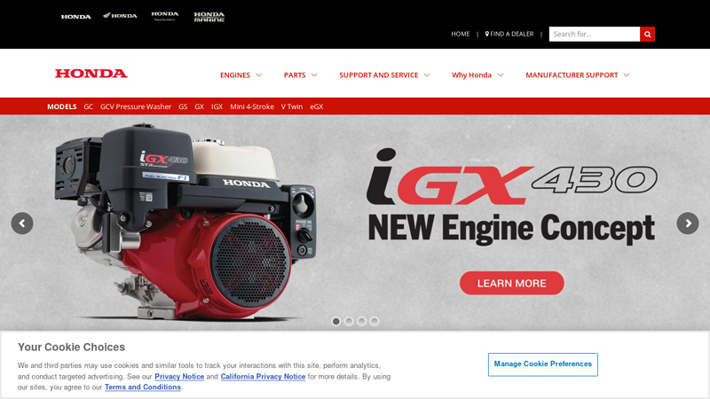 Honda Engines Auto Parts honda generator parts near me