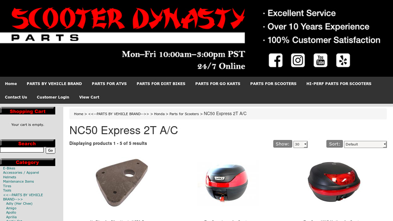 Honda Express NC50 Scooter Parts honda express parts