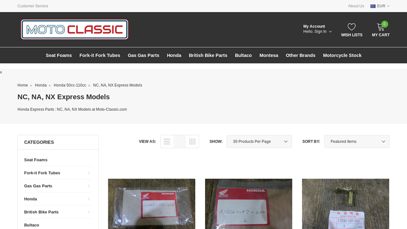 Honda Express Parts available at Moto honda express parts