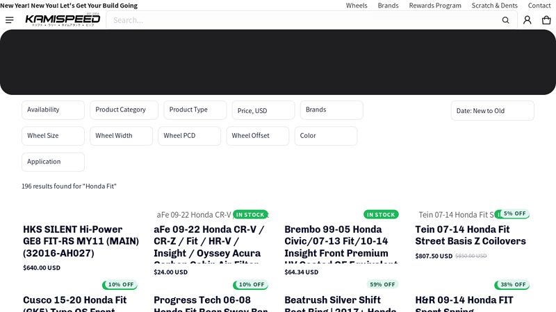 Honda Fit Performance Aftermarket Parts honda fit auto parts