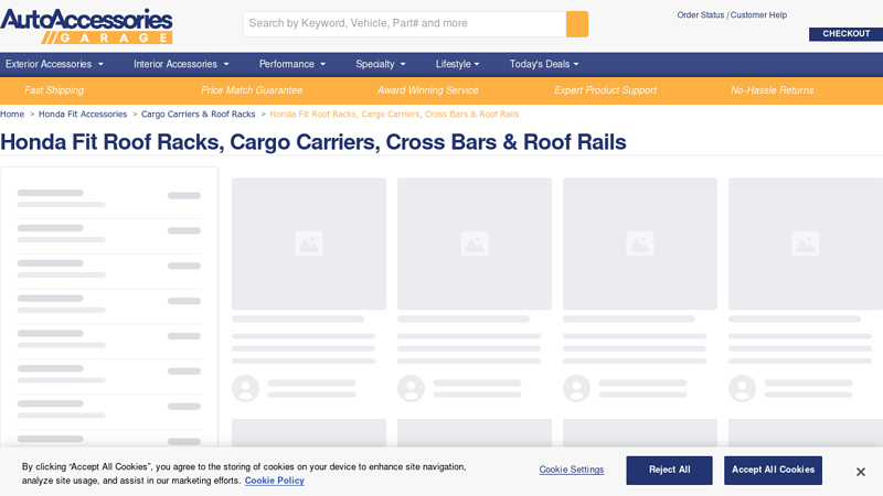 Honda Fit Roof Racks, Cargo Carriers, Cross Bars & Roof Rails honda parts roof rack