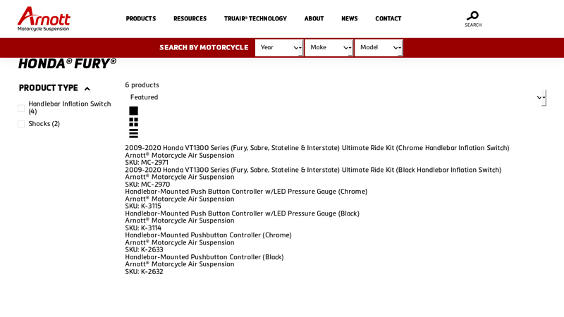 Honda® Fury honda fury parts