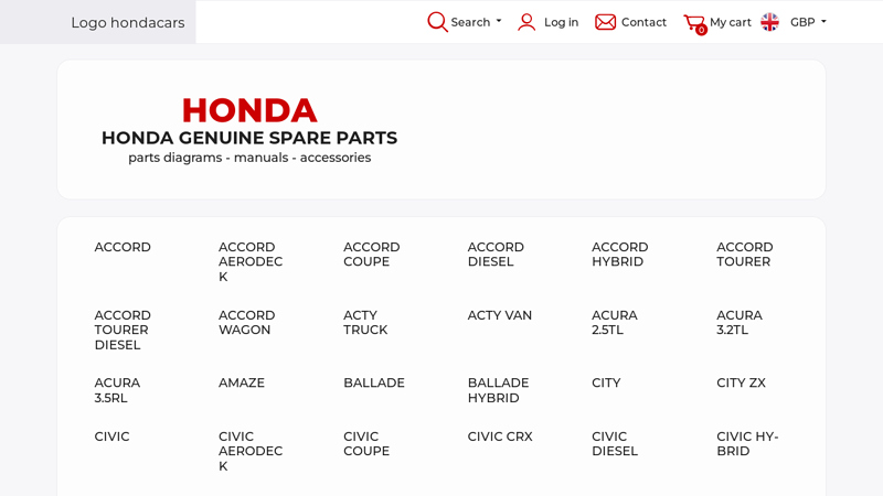 Honda genuine parts and accessories for cars 2017 honda accord parts