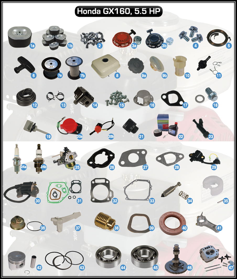 Honda Gx160 Racing Parts guide