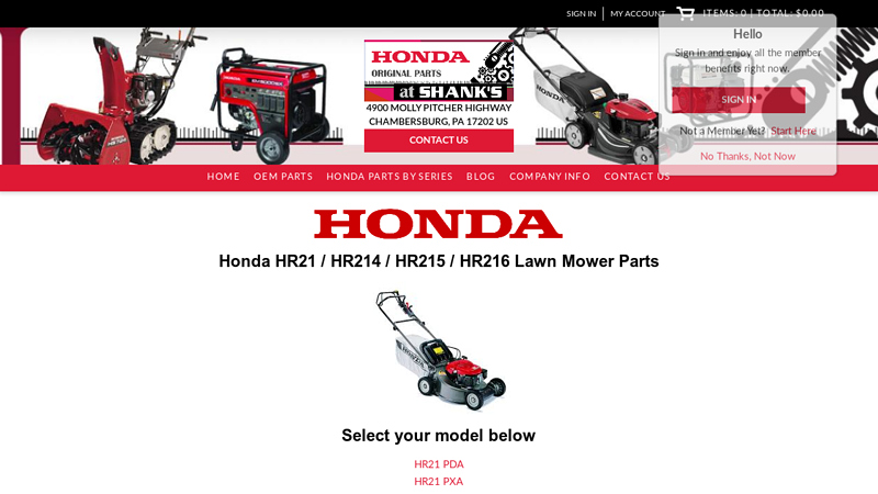 Honda HR21 HR214 HR215 HR216 Lawn Mower Parts honda hr214 parts