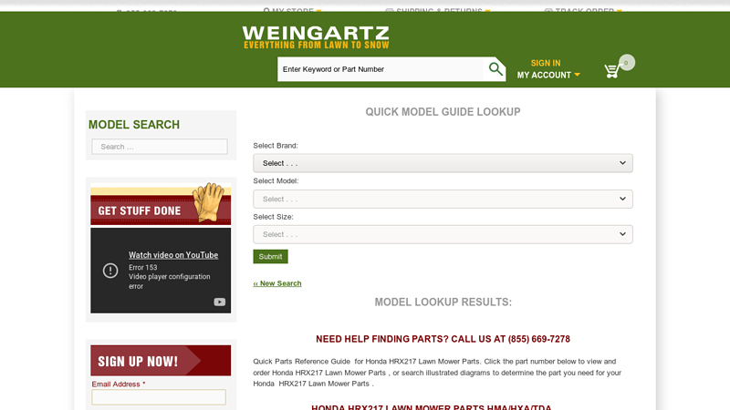 Honda HRX217 Lawn Mower Parts honda hrx 217 parts