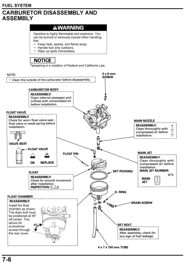 Honda Hs720 Parts guide