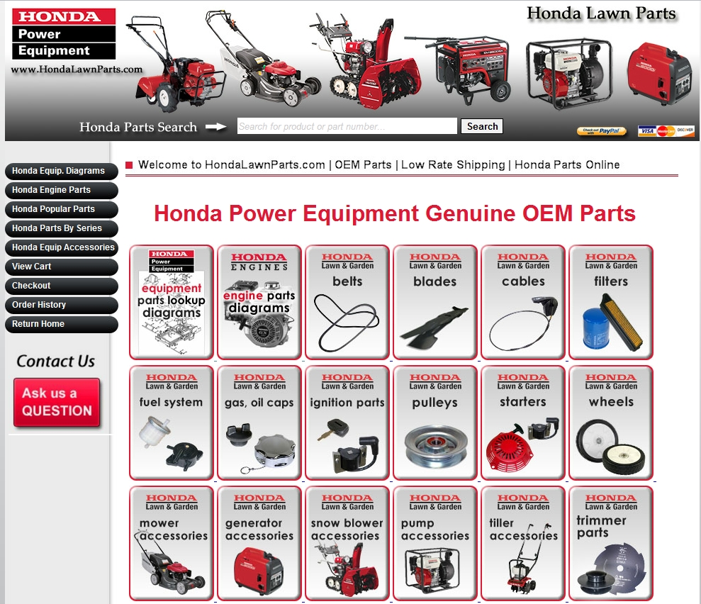 Honda Lawn Mower Parts Lookup guide