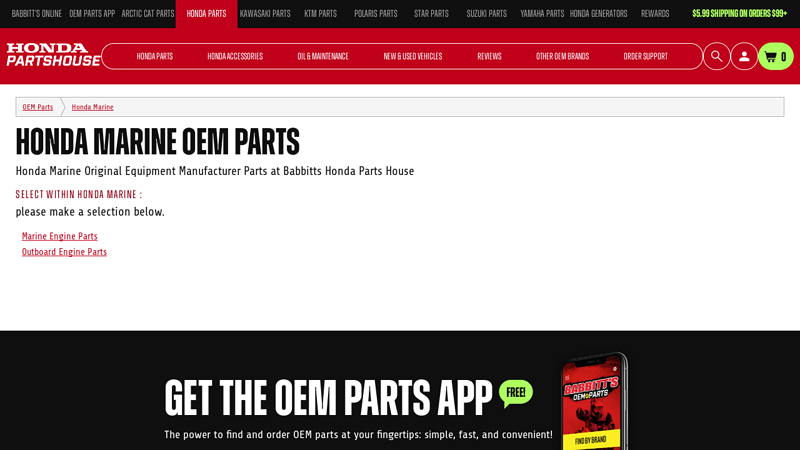 Honda Marine OEM Parts honda outboard parts