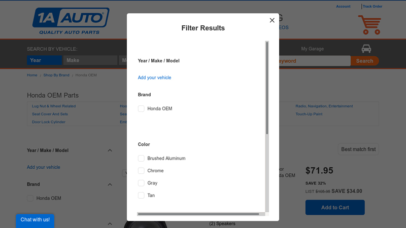 Honda OEM Parts Online 2009 honda civic parts