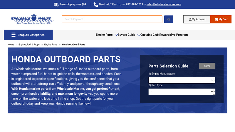 Honda Outboard Parts honda outboard parts near me