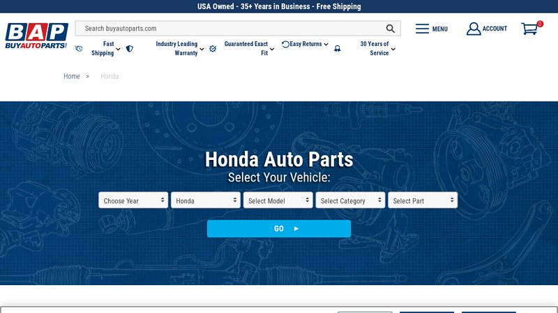 Honda Parts Online honda auto parts warehouse