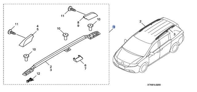 Honda Parts Roof Rack guide