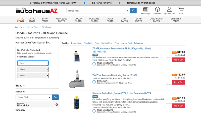 Honda Pilot Parts Online Catalog 2011 honda pilot parts