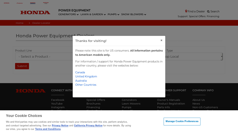 Honda Power Equipment Dealers honda lawn equipment parts