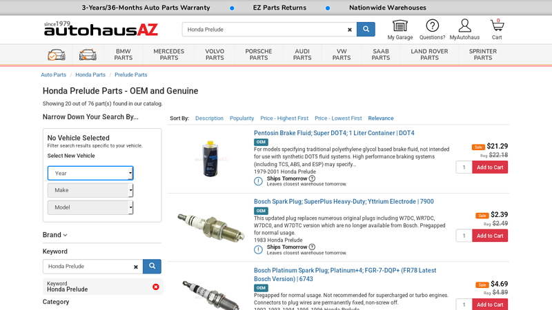 Honda Prelude Parts Warehouses honda prelude part