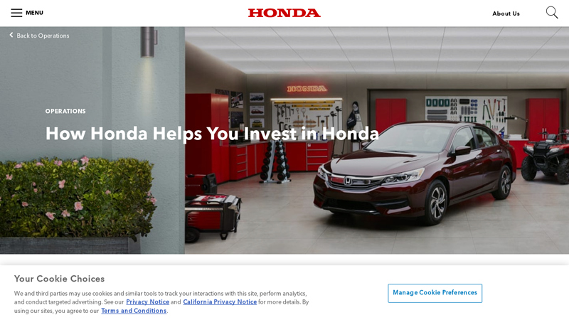 Honda Products & Services honda parts
