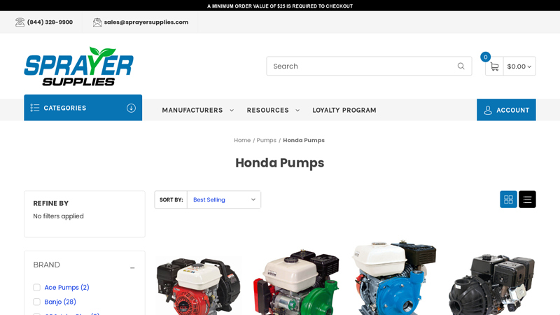 Honda Pumps For Sale honda water pump parts