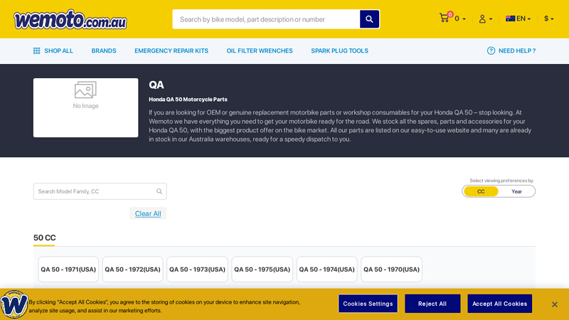 Honda QA 50 Motorbike Parts Online honda qa50 parts