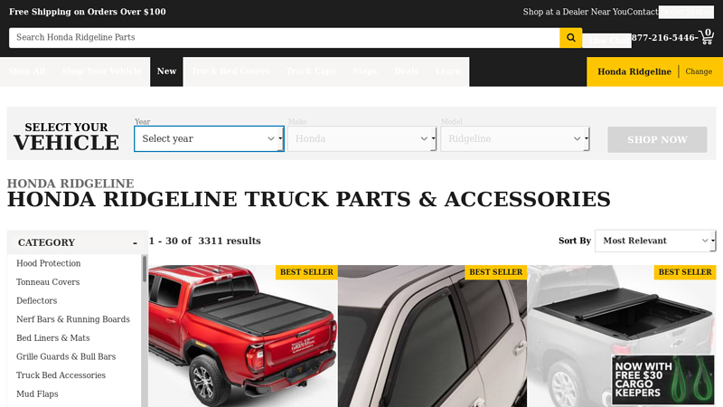 Honda Ridgeline Truck Parts & Accessories honda ridgeline auto parts