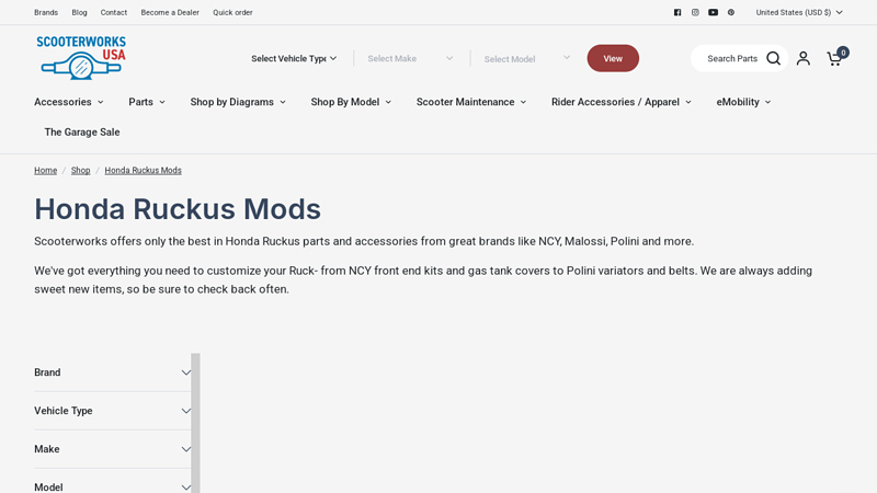 Honda Ruckus Mods honda ruckus performance parts